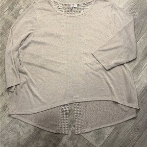 Cato Beige Knit Blouse